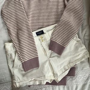 American eagle stretch shirt shorts